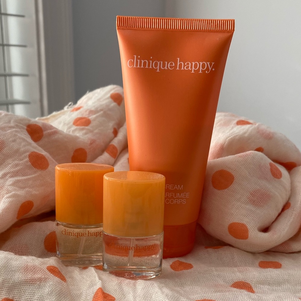 Clinique Happy Lotion and Perfume